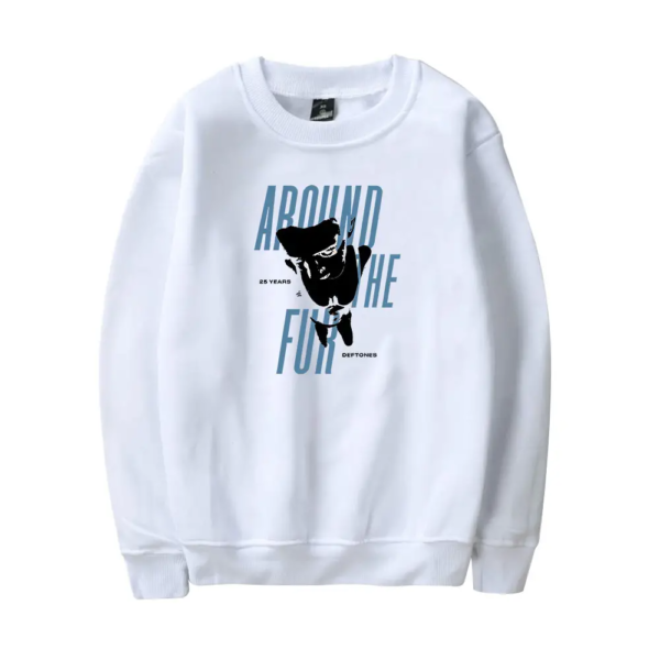 Around the Fur Layered Sweatshirt White