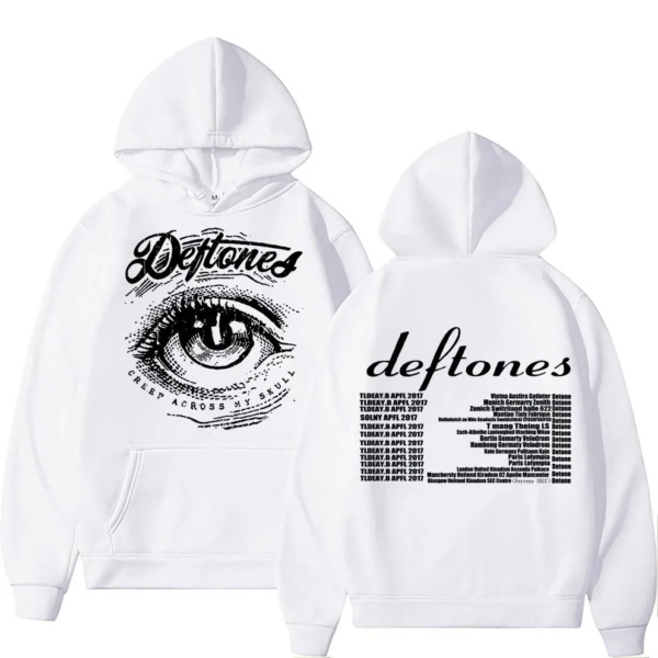Deftones Across My Skull Hoodie White